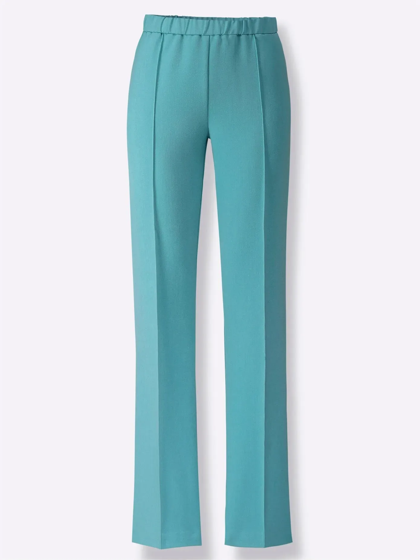Anzughose LADY, Damen, Gr. 19, Kurzgrößen, ozean, 75% Polyester, 21% Viskose, 4% Elasthan, unifarben, Hosen Anzughose