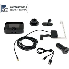Ampire DAB+ Receiver mit BT-Freisprecheinrichtung inklusive DAB+ Antenne