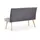 B&D home Sitzbank Paul Anthrazit 140 x 90 x 63 cm