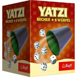 TREFL SA Würfelbecher mit 6 Augenwürfel