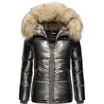 Navahoo Damen Winterjacke Steppjacke warm mit Kunstfellkapuze Tikunaa Anthracite Gr. XS - XS
