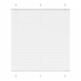 vidaXL Plissee Weiß 115x100 cm Stoffbreite 114,4 cm Polyester