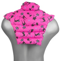 Nackenhörnchen HWS - Nacken + Schultern + Rücken - Katzen-pink - Dinkelkissen - Nackenkissen Wärmekissen - Dinkel-Körnerkissen Nacken Schulter
