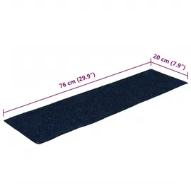 vidaXL Selbstklebende Treppenmatten 15 Stk. Rechteckig 76x20 cm Blau