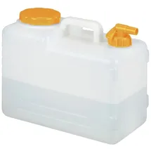 Relaxdays Wasserkanister 15 Liter orange/weiß 19 cm x 36 cm x 29 cm