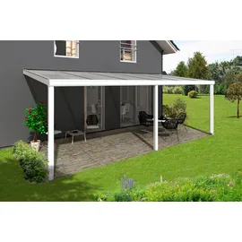 SKANHOLZ Terrassendach Garda 648 x 257 cm weiß