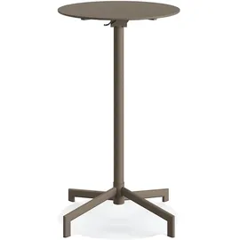 BEST Freizeitmöbel Versa Stehtisch rund höhenverstellbar 205 x 205 cm Cappuccino