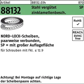 NORD-LOCK Scheiben geklebt DNL 10 SP 200 Stück