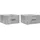 vidaXL Nachtschrank 2 Stk. 35 x 35 x 20 cm Betongrau