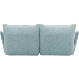 DOMO collection Big-Sofa DOMO COLLECTION "Bristol in 2 Breiten, Taschenfederkern für hohen Sitzkomfort", blau (hellblau), B:194cm H:79cm T:102cm, 100% Polyester, Sofas, Big-Sofa, Breite 194cm. Pflegeleichter Strukturstoff