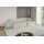 altdecor Ecksofa Olea-L2-S Samt mit Schlaffunktion 3-Sitzer Creme