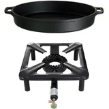 All'Grill Hockerkocher + Gusspfanne 50 cm: