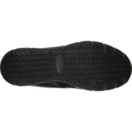 SKECHERS Nampa Sneaker, Black Synthetic Pu, 39.5
