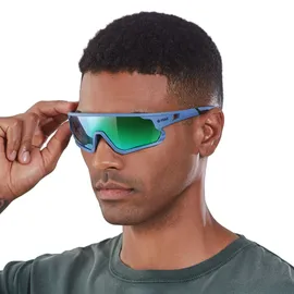 YEAZ Sport-Sonnenbrille SUNRISE Cyan Blue/Green