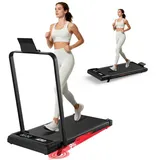 Walking Pad Laufband Klappbar 9%, 1-10 km/h, Brushless Motor