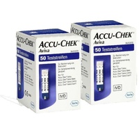 100 Stück Accu-Chek Aviva Teststreifen Blutzuckerteststreifen, MHD 31.07.2024