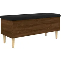 VidaXL Sitzbank mit Stauraum Braun Eichen-Optik 102x42x46 cm
