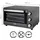ICQN 20 Liter Minibackofen mit Airfry, Heißluftfritteuse, Ober-/Unterhitze mit Umluft-Funktion, 5 Grill-Funktion - Schwarz