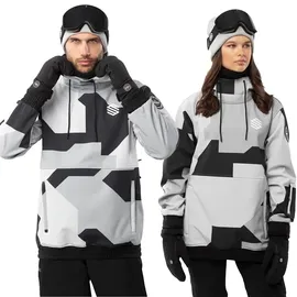 Siroko W1 Tibet Snowboardjacke Grau/Schwarz XXL