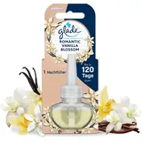 Glade electric scented oil Nachfüller, elektrischer Raumduft Duftstecker mit Duftöl, Lang Anhaltender Geruchsentferner, Duftspray für Zuhause, Romantic Vanilla Blossom, 1er Pack (1 x 20 ml)