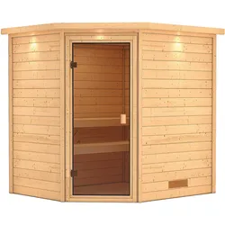 Karibu Woodfeeling Sauna Mia Inkl. Dachkranz