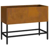 vidaXL Hochbeet 60x26x45 cm Wetterstahl