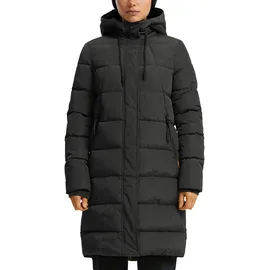 QS Wattierter Steppmantel - schwarz M