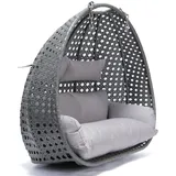 Home Deluxe Polyrattan Hängesessel-Korb «Twin»   versch. Farben