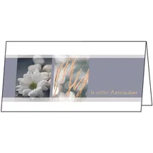 Sigel Trauerkarten Margerite DIN lang, 10 St.