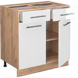 Vicco Küchenunterschrank Fame-Line 80 cm ohne Arbeitsplatte