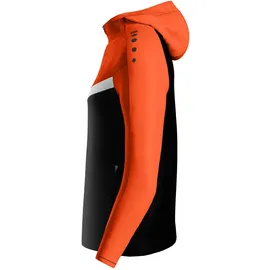 Jako Iconic Trainingsjacke mit Kapuze Damen 807 schwarz/neonorange 44