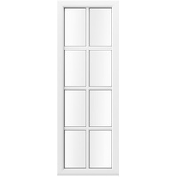 Sprossenfenster bodentief, Kunststoff, aluplast IDEAL 4000, Weiß, 600 x 1700 mm, glasteilende Sprossen, individuell konfigurieren