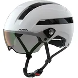 Alpina Unisex-Erwachsene SOHO Visor V Fahrradhelm, White Matt, 55-59