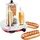 Salco SHO-6, 450 W, 96901202-0 bunt (rot, silberfarben) Hotdog-Maker