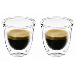 De'Longhi Espressotassen aus Glas 2er-Set