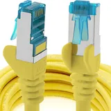 1aTTack 1aTTack.de 3 Meter - CAT6a - Netzwerkkabel gelb - 1 Stück CAT 6 A Patchkabel 10000 Mbit s SFTP PIMF 500 MHz kompatibel zu CAT5 CAT6 CAT7 DSL Internet Switch Router