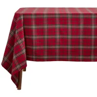 Homescapes Tischdecke, Rot, Textil, Kariert, Rechteckig, 137x178 cm, Oeko-Tex®,