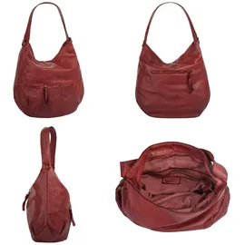 forty° Shopper echt Leder, Made in Italy, rot | Rot