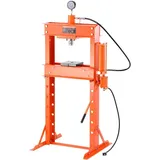 Hydraulische pneumatische Werkstattpresse 20 t (H-Rahmen) mit Pressplatte & Dreieckstütze, auf den Garagenboden einstellbare Hydraulikpresse mit