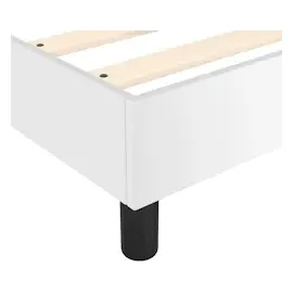 vidaXL Bettgestell Weiß 180x200 cm Kunstleder