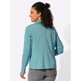 Inspirationen Jerseyblazer INSPIRATIONEN "Jersey-Blazer", Damen, Gr. 36, ozean, 58% Viskose, 36% Polyamid, 6% Elasthan, Blazer
