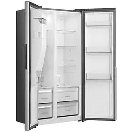 Gorenje NRS917C61X Side-by-Side (528 l, 1786 mm hoch, Silber)