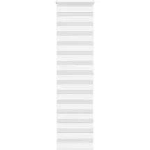 vidaXL Doppelrollo 55 x 200 cm Zebra/weiß