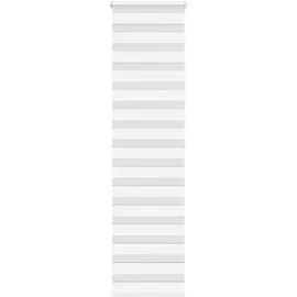 vidaXL Doppelrollo 55 x 200 cm Zebra/weiß
