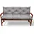 Beautissu Bankauflage 120 x 50 x 10 cm grau 1 St.