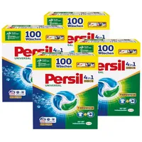 Persil Universal 4in1 DISCS 400 Waschladungen (4x 100WL), Universal Waschmittel mit Tiefenrein Technologie, Vollwaschmittel für reine Wäsche und hygienische Frische für die Maschine