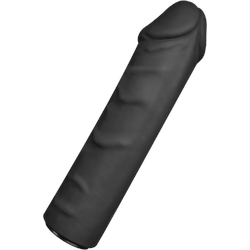 Dildo für Strap-Ons, 17 cm, schwarz