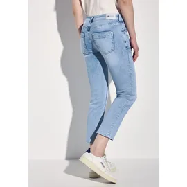 STREET ONE "Style Jane", Damen, Gr. 30, Länge 26, ultra bleach random washed, Denim/Jeans, Obermaterial: 89% Baumwolle, 8% Polyester, 3% Elasthan, unifarben, regular fit 7/8-Länge, Jeans, im Five-Pocket Style