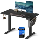 Songmics Höhenverstellbarer Schreibtisch elektrisch 60 x 120 x (72-120) cm