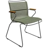 Houe CLICK Stuhl mit Armlehnen Olive Green